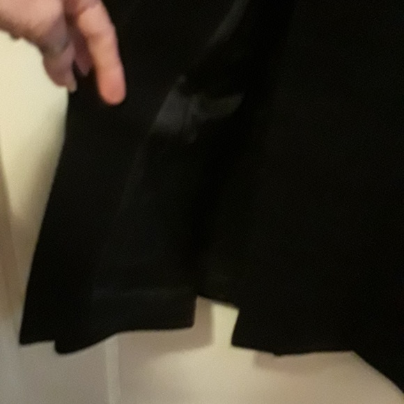 KASPER Navy Pea Coat 100% Wool Black w Lining Vtg - Picture 8 of 9